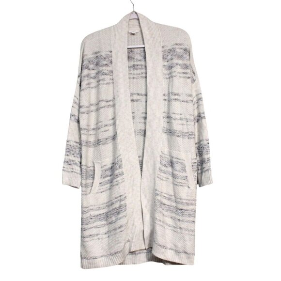 J Jill Purejill Long Cardigan Sweater Small Knit Open Cotton Coastal Lagenlook - Picture 1 of 13